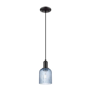 Bridal Veil - 1 Light Cord Hung Mini Pendant-10 Inch Tall and 5 Inch Wide - 1374102