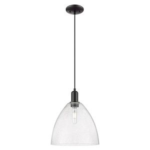 Bristol - 1 Light Cord Hung Mini Pendant-13.83 Inch Tall and 12 Inch Wide - 1387982