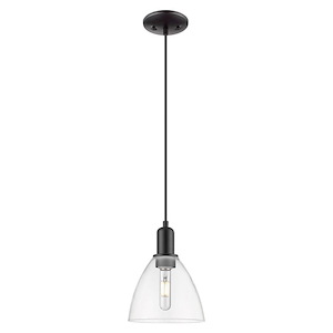 Bristol - 1 Light Cord Hung Mini Pendant-10.33 Inch Tall and 7.5 Inch Wide - 1387952