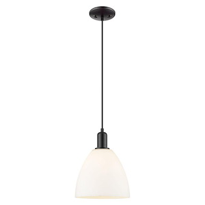 Bristol - 1 Light Cord Hung Mini Pendant-12.33 Inch Tall and 9 Inch Wide - 1387897