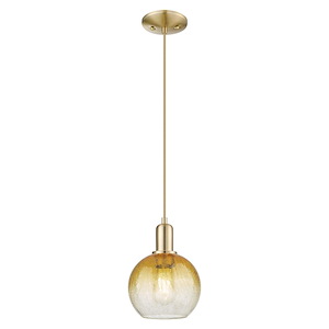 Brookhaven Globe - 1 Light Cord Hung Mini Pendant-11.83 Inch Tall and 8 Inch Wide - 1428189