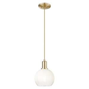 Brookhaven Globe - 1 Light Cord Hung Mini Pendant-11.83 Inch Tall and 8 Inch Wide - 1427146