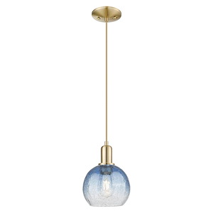 Brookhaven Globe - 1 Light Cord Hung Mini Pendant-11.83 Inch Tall and 8 Inch Wide - 1427432