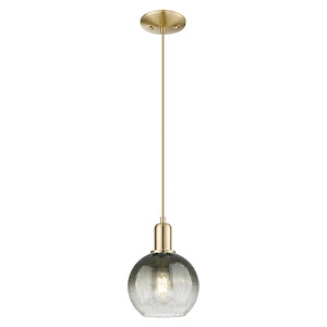 Brookhaven Globe - 1 Light Cord Hung Mini Pendant-11.83 Inch Tall and 8 Inch Wide - 1427200