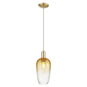 Brookhaven Flute - 1 Light Cord Hung Mini Pendant-15.83 Inch Tall and 7 Inch Wide - 1427433