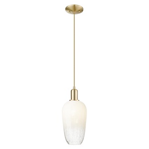 Brookhaven Flute - 1 Light Cord Hung Mini Pendant-15.83 Inch Tall and 7 Inch Wide - 1427434