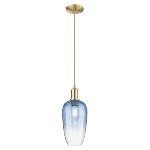 Brookhaven Flute - 1 Light Cord Hung Mini Pendant-15.83 Inch Tall and 7 Inch Wide - 1427119