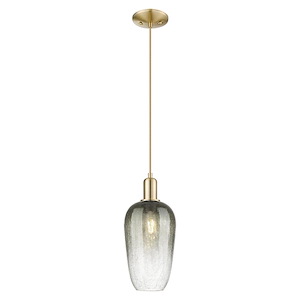 Brookhaven Flute - 1 Light Cord Hung Mini Pendant-15.83 Inch Tall and 7 Inch Wide - 1427065