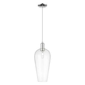 Chelsea - 1 Light Cord Hung Mini Pendant-20 Inch Tall and 8 Inch Wide - 1373975