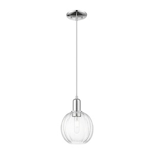 Preston - 1 Light Cord Hung Mini Pendant-10.75 Inch Tall and 7 Inch Wide - 1373980