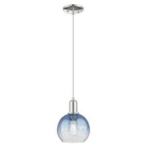 Brookhaven Globe - 1 Light Cord Hung Mini Pendant-11.83 Inch Tall and 8 Inch Wide - 1428191