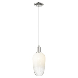 Brookhaven Flute - 1 Light Cord Hung Mini Pendant-15.83 Inch Tall and 7 Inch Wide - 1427098