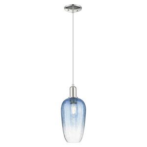 Brookhaven Flute - 1 Light Cord Hung Mini Pendant-15.83 Inch Tall and 7 Inch Wide - 1427069