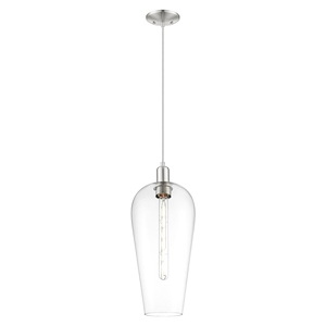 Chelsea - 1 Light Cord hung Mini Pendant-19.83 Inch Tall and 8 Inch Wide - 1427234