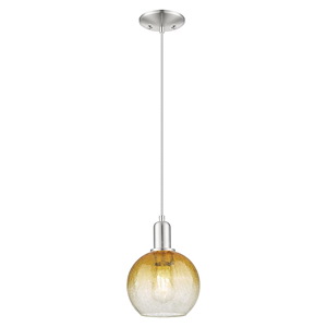 Brookhaven Globe - 1 Light Cord Hung Mini Pendant-11.83 Inch Tall and 8 Inch Wide - 1427103