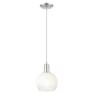 Brookhaven Globe - 1 Light Cord Hung Mini Pendant-11.83 Inch Tall and 8 Inch Wide - 1427121