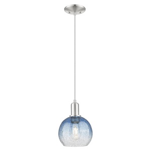 Brookhaven Globe - 1 Light Cord Hung Mini Pendant-11.83 Inch Tall and 8 Inch Wide - 1428194