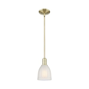 Brookfield - 1 Light Stem Hung Mini Pendant-10 Inch Tall and 5.75 Inch Wide - 1427162