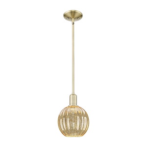 Preston - 1 Light Stem Hung Mini Pendant-10.63 Inch Tall and 7 Inch Wide - 1373989