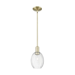 Preston - 1 Light Stem Hung Mini Pendant-11.38 Inch Tall and 6.25 Inch Wide - 1374049