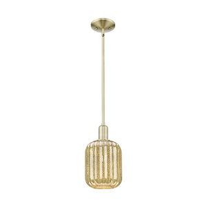 Preston - 1 Light Stem Hung Mini Pendant-12.38 Inch Tall and 6.75 Inch Wide - 1373990