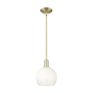 Brookhaven Globe - 1 Light Mini Pendant-11.63 Inch Tall and 8 Inch Wide - 1427124