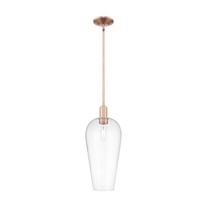 Chelsea - 1 Light Stem Hung Mini Pendant-19.63 Inch Tall and 8 Inch Wide - 1374185