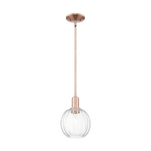 Preston - 1 Light Stem Hung Mini Pendant-10.63 Inch Tall and 7 Inch Wide - 1373989