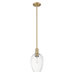 Preston - 1 Light Stem Hung Mini-Pendant-6.25 Inch Wide and 12.38 Inch Tall - 1372724