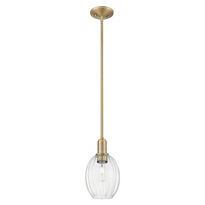Preston - 1 Light Stem Hung Mini-Pendant-6.25 Inch Wide and 11.38 Inch Tall - 1372726
