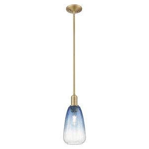 Brookhaven Almond - 1 Light Mini Pendant-13.63 Inch Tall and 6 Inch Wide - 1427236