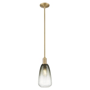 Brookhaven Almond - 1 Light Mini Pendant-13.63 Inch Tall and 6 Inch Wide - 1427209