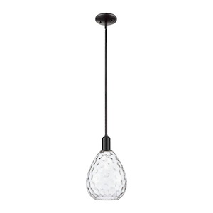 Waverly - 1 Light Stem Hung Mini Pendant-13 Inch Tall and 8 Inch Wide - 1388045