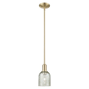 Caledonia - 1 Light Stem Hung Mini Pendant-9.63 Inch Tall and 5 Inch Wide - 1387987