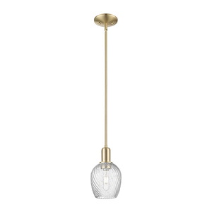 Salina - 1 Light Stem Hung Mini Pendant-10 Inch Tall and 5.75 Inch Wide - 1387971