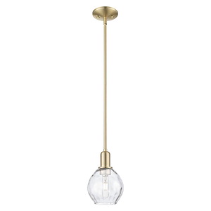 Waverly - 1 Light Stem Hung Mini Pendant-9.13 Inch Tall and 6 Inch Wide - 1387994