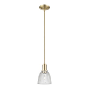 Castile - 1 Light Stem Hung Mini Pendant-9.63 Inch Tall and 6 Inch Wide - 1388017