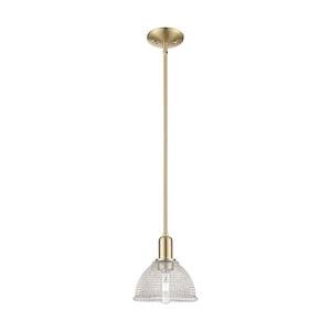 Arietta - 1 Light Stem Hung Mini Pendant-8.63 Inch Tall and 8 Inch Wide - 1387958