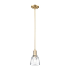 Brookfield - 1 Light Clear Stem Hung Mini Pendant-10 Inch Tall and 5.75 Inch Wide - 1387995