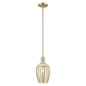 Preston - 1 Light Stem Hung Mini-Pendant-6.25 Inch Wide and 12.38 Inch Tall - 1372724