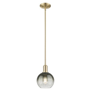 Brookhaven Globe - 1 Light Stem Hung Mini-Pendant-7.88 Inch Wide and 11.63 Inch Tall - 1372731