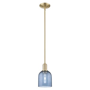 Bella - 1 Light Stem Hung Mini Pendant-10.13 Inch Tall and 5.5 Inch Wide - 1388018