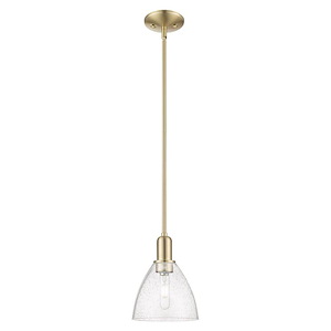 Bristol - 1 Light Stem Hung Mini Pendant-10.13 Inch Tall and 7.5 Inch Wide - 1387988