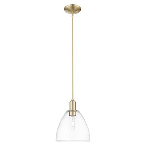 Bristol - 1 Light Stem Hung Mini Pendant-12.13 Inch Tall and 9 Inch Wide - 1388058