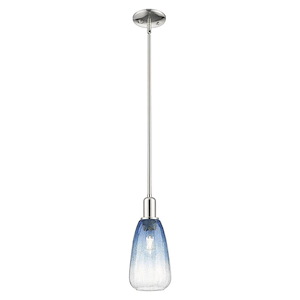 Brookhaven Almond - 1 Light Mini Pendant-13.63 Inch Tall and 6 Inch Wide - 1427218