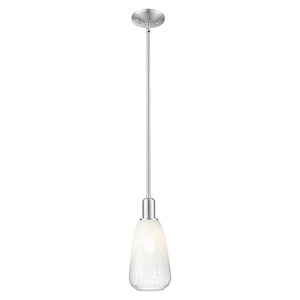 Brookhaven Almond - 1 Light Mini Pendant-13.63 Inch Tall and 6 Inch Wide - 1427252