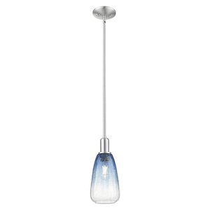 Brookhaven Almond - 1 Light Mini Pendant-13.63 Inch Tall and 6 Inch Wide - 1427467