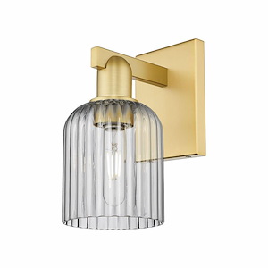 Bridal Veil - 1 Light Wall Sconce-10.75 Inch Tall and 5 Inch Wide - 1375783
