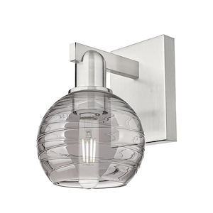 Athens Deco Swirl - 1 Light Wall Sconce-11 Inch Tall and 8 Inch Wide - 1374014