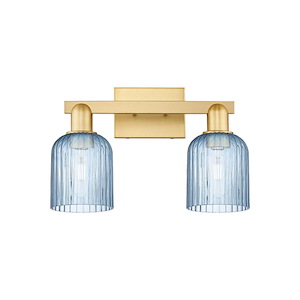 Bridal Veil - 2 Light Bath Vanity-10.75 Inch Tall and 16 Inch Wide - 1374034